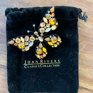 Stunning Vintage Joan Rivers Classics Butterfly Brooch